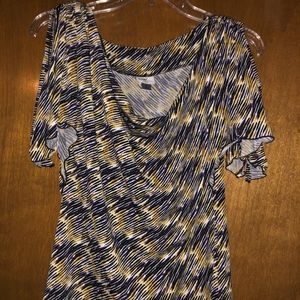 Worthington Cold Shoulder Dress Top